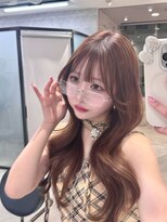 リリー(Lilley)&nbsp;マロンベージュ×小顔レイヤー×韓国風巻き【ayana】