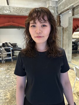 ハマモト ロングパーマ
