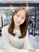 ワンカール/レイヤー/シースルーバング/小顔/前髪/ロングヘア
