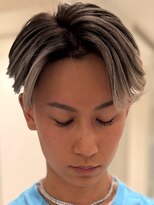 アンサー 渋谷(ANSWER)&nbsp;メンズバレイヤージュカラーハイライトカラーセンターパート