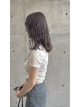 ジゼル 前橋(Giselle) ブリーチ無しのダブルカラーでラベンダーグレー