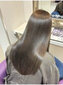 京都美容室 髪質改善 レイヤーカット ブリーチなし 透明感カラー
