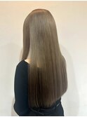 ハイトーンロング髪質改善ストレート