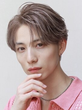 オーシャントーキョー サニー 原宿(OCEAN TOKYO Sunny) 韓国マッシュフェザーパーマニュアンスパーマセンターパート黒髪