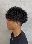 MEN’S HAIR/サーフカール/刈り上げセンターパート
