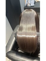 ルナス 福岡天神(LUNAS) 【髪質改善カラー】ブリーチなしでミルクティー【大人ガーリー】