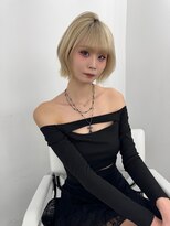 アマトウキョウスマートサロン(AMA TOKYO×Smart Salon)&nbsp;ハイトーンくびれボブ