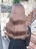 ワンズ リー 上大岡店(One's ly)&nbsp;イメチェンピンクベージュ アンブレラカラー前髪