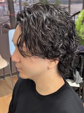 ヨリ サッポロ 札幌大通(yori SAPPORO) ニュアンスパーマ/センターパート/韓国マッシュ/ダークアッシュ