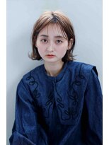 ムウ 難波(MOU)&nbsp;ボブクールショート前髪イメチェンピンクベージュ30代40代50代