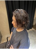 イケおじロングパーマ
