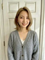アロマ ヘアー ルーム 新宿店(AROMA hair room)&nbsp;イメチェン/ブリーチ/ダブルカラー/前髪なし/ブロンド/新宿