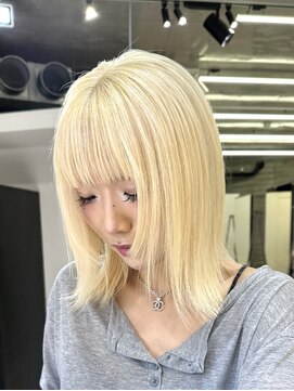 ヲタク 渋谷 代官山 恵比寿(wotaku.) ホワイトブロンド抜きっぱなしブリーチハイトーンケアブリーチ