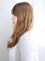 ヘアメイク ナル(hair make nalu) ツヤ感ヌーディーベージュのミックスカール
