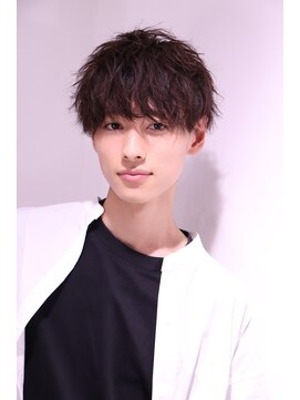 ネイビー(NAVY) 簡単スタイリング 柔らか束感 女子ウケ パーマッシュ