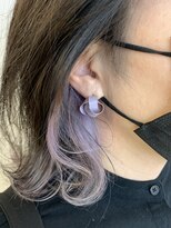 カラーワールド カンナヘアーメゾン(color world canna hair maison)&nbsp;インナーカラー×パープルS字ウェーブ