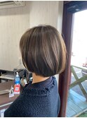 20代30代40代♪大人かわいい小顔ラウンドボブ☆透明感カラー