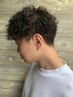 men’sカット＋パーマ＋眉カット ￥17,000→