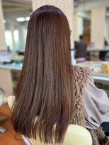 アークスヘアー&nbsp;艶感ストレート♪髪質改善カラーブラウンベージュ