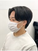 センターパートニュアンスパーマ韓国カルマパーマコンマヘア