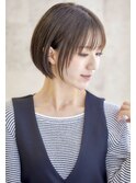似合わせカット×ひし形ナチュラルボブ【瀧上丈司】