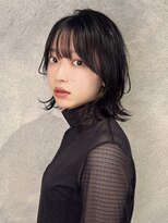 【くびれレイヤー】髪質改善カラー黒髪大人ボブ20代30代40代