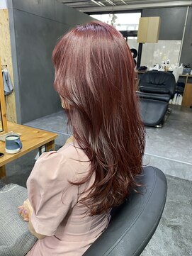 ルーシーバイパム 恵比寿(Lucy by PAM.) ツヤ感ピンクボルドーカラー