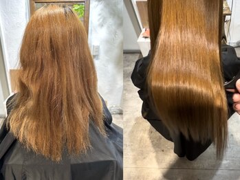 フゥ 銀座(fuu。。。)の写真/髪質改善でブリーチ毛もツヤ感溢れる髪へ。低価格×高技術を銀座の中心地で体験できる♪