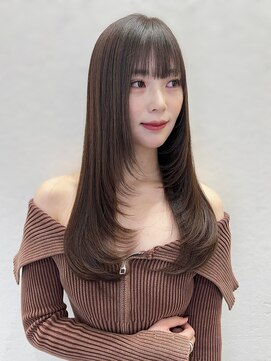 ハピネス 梅田茶屋町店(HAPPINESS) 韓国くびれロング レイヤーオルチャン小顔前髪 艶髪 髪質改善