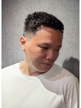 クフィア メンズヘアー カンポ 天王寺店(CUFFIA MEN'SHAIR CAMPO) 濡れパン×フェード／ダークアッシュ／ニュアンスパーマ