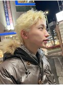 スパイキーパーマツイストスパイラルパーマメンズマッシュ