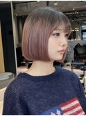 メルティーカラー似合わせカット顔周りカットショートボブ博多