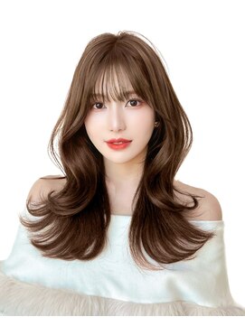 アマトウキョウ アユンチェ(AMA TOKYO×AYUNCHE) 韓国ヘア　2wayバング  レイヤーカット くびれヘア  顔周り/