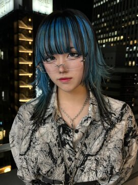 ベレーザ 渋谷(BELEZA) 13936ブリーチ&ダブルカラーウルフレイヤーニュアンスカラー