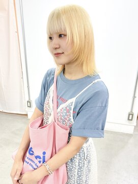 オー(OOO) ブロンドカラー×ウルフまで