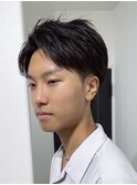 桑名メンズパーマフェザーパーマフェザーショートコンマヘア韓国