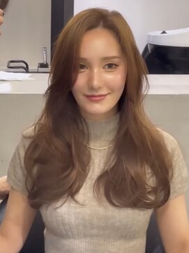 ラキング ギンザ トウキョウ(LAKING GINZA) くびれヘア/アプリコットオレンジ/夏/ハイライトカラー[銀座駅]