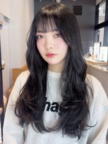 アルバム 銀座(ALBUM GINZA)&nbsp;ロング顔周りレイヤーおくれ毛韓国ヘア_F0564