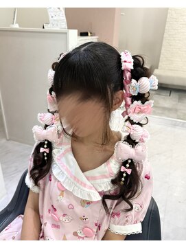 クランリリー 東梅田店(clan lily) 編みおろしツインテール/梅田ヘアセット