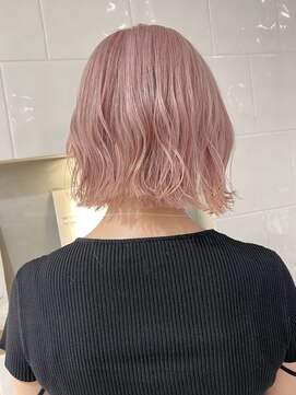 シェノン 表参道(CHAINON) ピンクカラー　ピンクベージュ　ホワイトピンク　ボブ