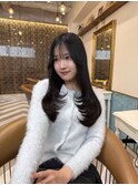 オリーブグレー/韓国風巻き/レイヤーカット/髪質改善/縮毛矯正