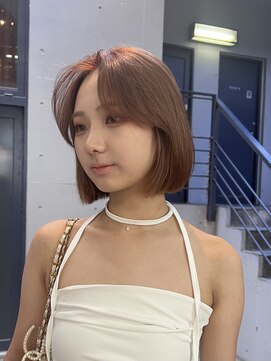 メラク(Merak) 韓国風切りっぱなしボブ【表参道/渋谷/ボブ/縮毛矯正】