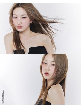 ジュノヘアージャパン 表参道(JUNO HAIR JAPAN) 韓国ヘア レイヤーカット 前髪 顔周りカット ハイライトイルミナ