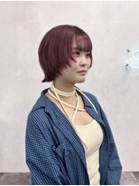 スノットバイガルテ(SNOT by GARTE) ウルフカット/ハイトーンカラー/ピンクパープル/ショートウルフ