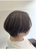 40代50代にオススメ◎白髪ぼかしハイライト×上品大人ショート