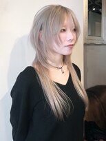 ブロック ジャポン(bloc japon) ロングウルフハイレイヤーウルフ ミルクティーベージュ/奈良伶華