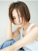 【GEEKS渋谷】ひし形ショートボブ/夏カラー/小顔/くびれショート