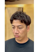 サームマン 人形町(SARM MAN)&nbsp;無造作な動きが映えるニュアンスパーマショート