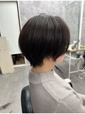 アンブレラカラー前髪クールショートイメチェン