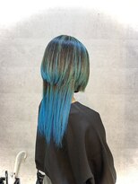 ブレイブ ヘアデザイン(BRaeVE hair design)&nbsp;アイスブルー＆くらげウルフ